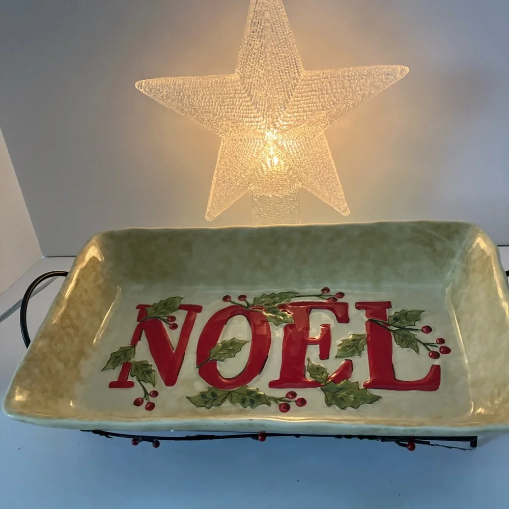 Casserole Dish and Christmas Star
